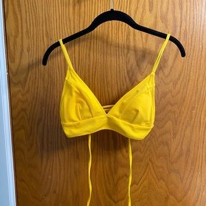 Yellow Bikini Top